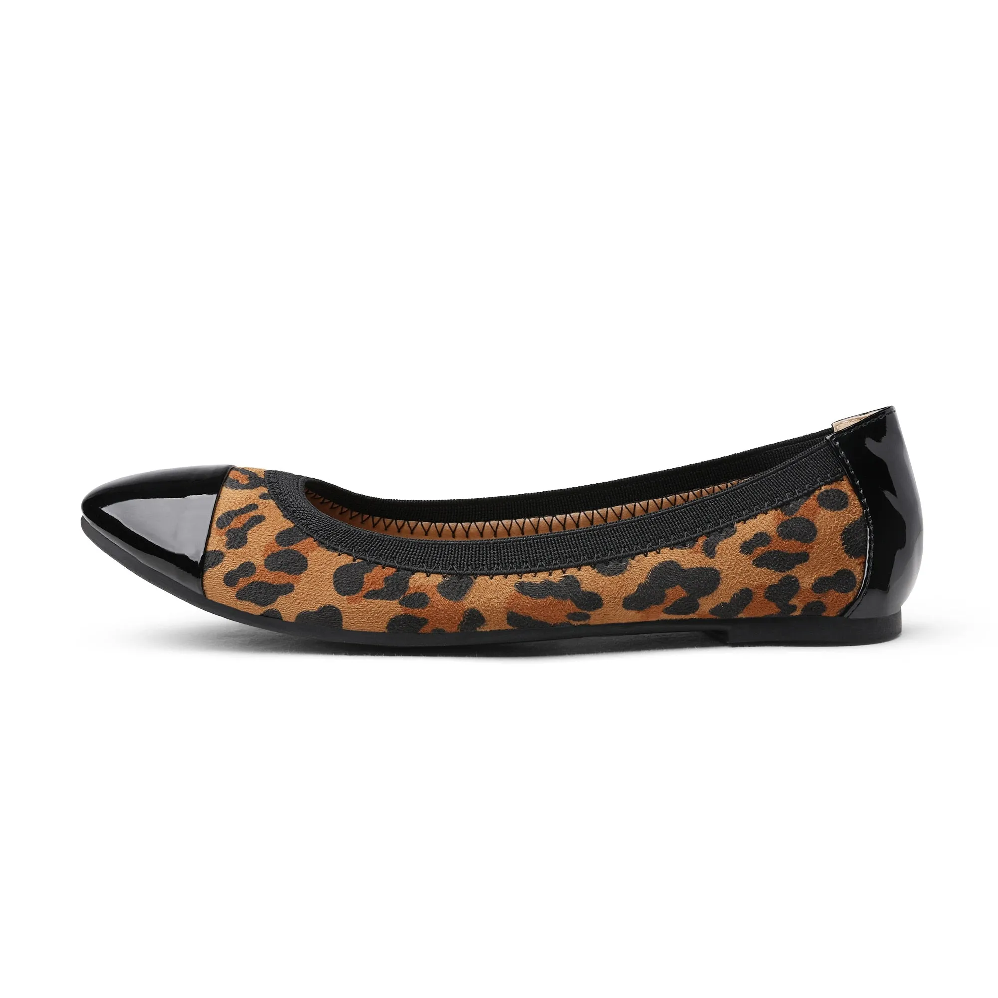 YAERNI Foldable Round Toe Women Flats  Soft Sole E727