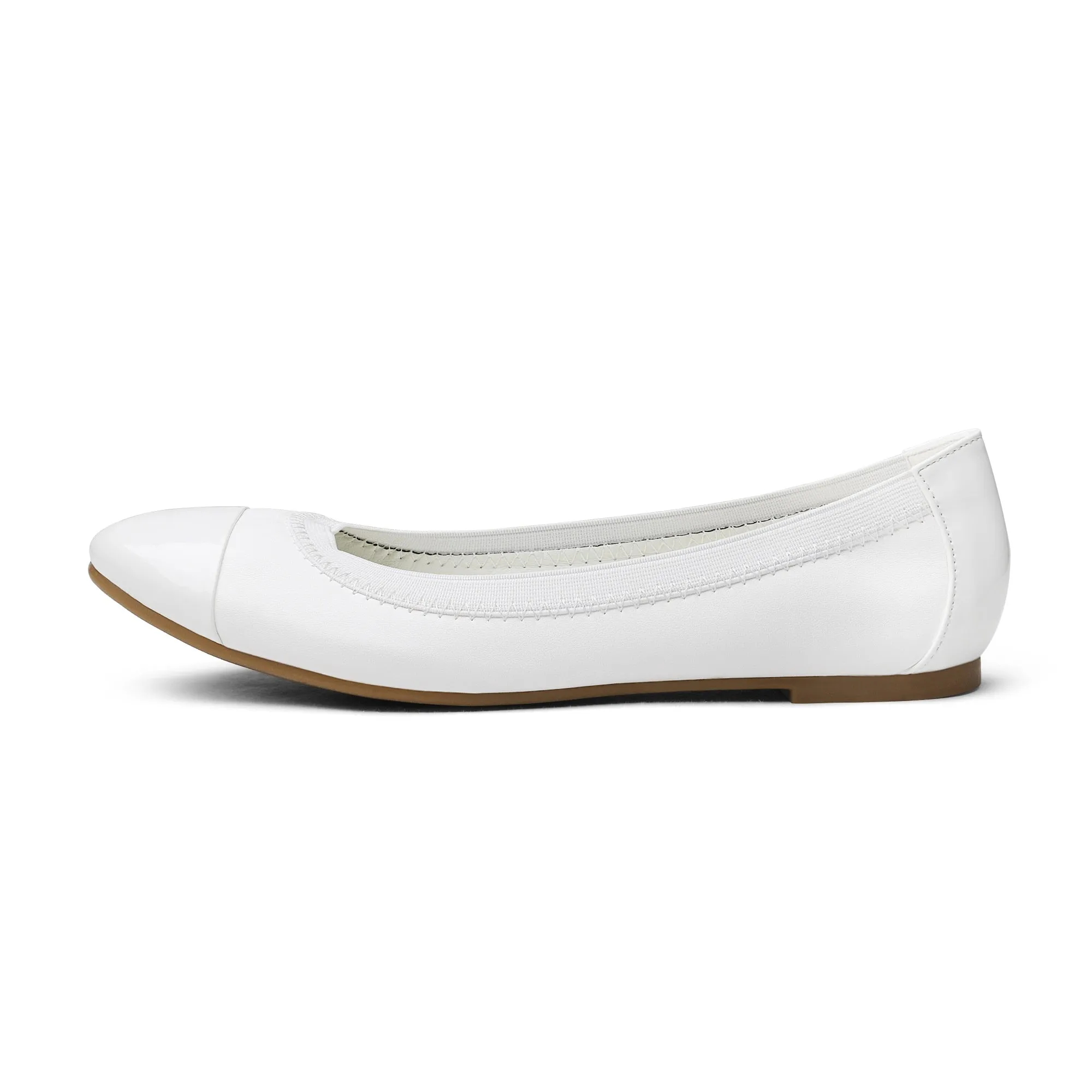 YAERNI Foldable Round Toe Women Flats  Soft Sole E727